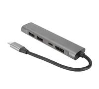 Concentrateurs USB C 5 en 1, USB C vers DisplayPort 4k 60 Hz/vers 3 X USB2.0/vers 60 W PD Adaptateur Multiport de Charge, 5 en 1 PC Portable USB C Hub Station D'accueil pour Tous les Appareils USB C