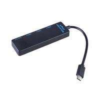 Concentrateurs USB C avec 3 ports USB 2.0 + 1 port de type C offrant un transfert de données rapide jusqu'à 10 Gbit/s pour divers appareils