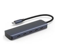 Concentrateurs USB C connectant plus de hubs USB C 5 en 1 4 port USB 100 W pour une charge rapide et une synchronisation des données