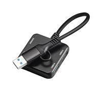Concentrateurs USB C de type C vers 3 ports USB 3.0 + 1 port de type C pour ordinateur portable, téléphone de bureau, tablette, chargement et transfert de données