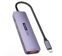 Concentrateurs USB C multifonctions 10 Gbit/s PD100 W 140 W Convertisseurs USB 3.2 Port HDTV 4K pour ordinateur portable Smartphone Accessoires Hub C portable pour voyage