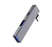 Concentrateurs USB C portables de type C vers type C et 2 ports USB pour transfert de données rapide des appareils Windows