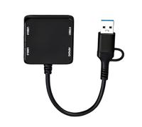 Concentrateurs USB de type C vers USB avec 3 ports USB 3.0 + 1 port pour ordinateurs portables, téléphones, tablettes pour le chargement et la connectivité Hub