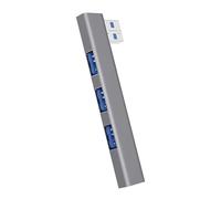 Concentrateurs USB Plug and Play à 4 ports - Construction en alliage d'aluminium - Design à angle droit pour un transfert de données efficace et une connectivité des appareils - Hubs USB en alliage