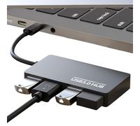 Concentrateurs USB - Ultra Mince Adaptateur USB 3.0,Dock pour PC Portable | pour PC Portable Clé Imprimante Caméra Souris Bureau Voyage Maison Dortoir Salle Conférence Bureau