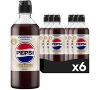 Concentré boisson SODASTREAM - Pepsi Zéro Sans Caféine - Jusqu’à 9 L - Pour Machine à eau pétillante et Soda - Lot 6 x 440 ml