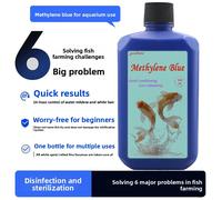 Concentré d'aquarium bleu méthylène 200/500ml, désinfection, stérilisation, traitement des taches blanches/champignons/queue, nettoyeur d'eau pour poissons Orname 200ml