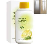 Concentré de nettoyant pour sols à base de plantes au citron - Solution de nettoyage pour sols multi-surfaces - pH neutre, Solution de vadrouille désodorisante parfumée aux agrumes (1 pièces)