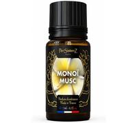 Concentré de Parfum Monoi Musc 10 ml - PerSistenZ Paris | Parfum d’Ambiance pour Maison, Voiture, Diffuseur, Linge & DIY, Senteur Exotique de la Fleur de Tiaré, Fabriqué en France