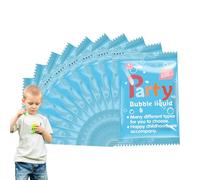 Concentré de Recharge de Solution à Bulles - 10 Paquets de 10 ML de Machine à Bulles de Recharge Liquide | Jouets Pratiques pour , faveur de fête sûre, Liquide de Savon d'eau