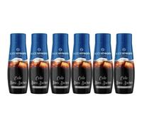 Concentrés SODASTREAM - Lot de 6 concentrés Cola sans sucres - Jusqu'a 54L de boissons - 440ml