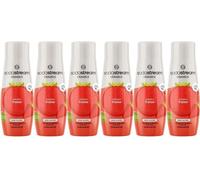 Concentrés SODASTREAM - Lot de 6 concentrés Fraise sans sucres - Jusqu'a 54L de boissons - 440 ml