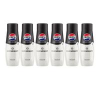Concentrés SODASTREAM - Lot de 6 Pepsi Zéro sucres - Jusqu'à 54L de boissons - 440 ml