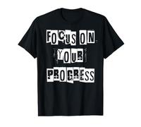 Concentrez-Vous sur Vos progrès T-Shirt Graphique avec Valeur