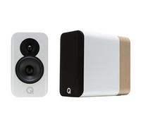 Q Acoustics Concept 300 2-voies Chêne, Blanc Avec fil