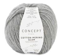 Concept 50 g Cotton - Merino Glam - Couleur : 307 - Gris - est la version glamour de Cotton-Merino, notre fil de la gamme Concept by Katia, qui est très populaire parmi les fans de fibres naturelles.