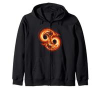 Concept Binaire de Physique Spatiale de Fusion de Trou Noir Sweat à Capuche