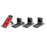 Concept Blinds Lot de Fixations adhésives - Lot de 4 Fixations - Compatible avec nos Stores Plissés Personnalisés (Anthracite)