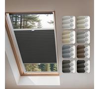 Concept Blinds Store Plissé en Nid d’Abeille pour Fenêtre de Toit - Occultant et Isolant Thermique, sur Mesure, 7 Couleurs de Tissu, Réglable Haut et Bas, Installation Facile avec Perçage