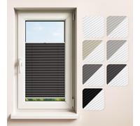 Concept Blinds - Stores plissés occultants Personnalisables - Montage avec perçage - Tissu occultant - pour fenêtres de 30 à 130 cm de Large x 40 à 230 cm de Haut