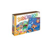 Concept Box Sablimage Animaux de la foret - 4 tableaux a sabler, 16 couleurs - Coffret loisirs creatifs - Garcon, Fille 4 ans+