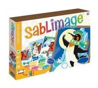 Concept Box Sablimage Banquise Animaux Polaires 4 Tableaux - Sable Colore - Coffret Activite Creative - Enfant 4 Ans Et Plus