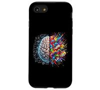 Concept cérébral pensée Gauche et Droite logique de créativité Coque pour iPhone SE (2020) / 7/8