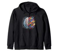 Concept cérébral pensée Gauche et Droite logique de créativité Sweat à Capuche