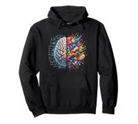 Concept cérébral pensée Gauche et Droite logique de créativité Sweat à Capuche