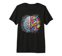 Concept cérébral pensée Gauche et Droite logique de créativité T-Shirt Haut de Gamme