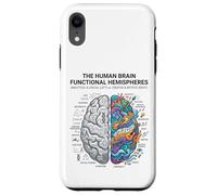 Concept d'analyse cérébrale neurosciences vs Esprit créatif Coque pour iPhone XR