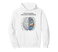 Concept d'analyse cérébrale neurosciences vs Esprit créatif Sweat à Capuche
