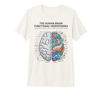 Concept d'analyse cérébrale neurosciences vs Esprit créatif T-Shirt Haut de Gamme