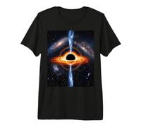 Concept de Disque d'acquisition de Faisceau d'énergie Spatiale Trou Noir T-Shirt Haut de Gamme