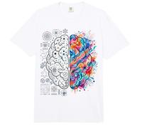 Concept de l'esprit créatif et analytique du Cerveau neurosciences Comfort Colors Adult Heavyweight T-Shirt