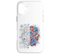 Concept de l'esprit créatif et analytique du Cerveau neurosciences Coque pour iPhone 16 Plus