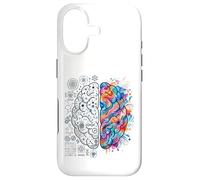 Concept de l'esprit créatif et analytique du Cerveau neurosciences Coque pour iPhone 17