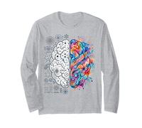 Concept de l'esprit créatif et analytique du Cerveau neurosciences Manche Longue