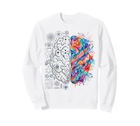 Concept de l'esprit créatif et analytique du Cerveau neurosciences Sweatshirt