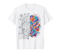 Concept de l'esprit créatif et analytique du Cerveau neurosciences T-Shirt