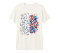 Concept de l'esprit créatif et analytique du Cerveau neurosciences T-Shirt Haut de Gamme