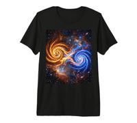 Concept de Mouvement de Tourbillon Cosmique à Vortex à Double Espace T-Shirt Haut de Gamme