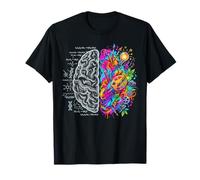 Concept de pensée cérébrale logique créativité Gauche et Droite T-Shirt