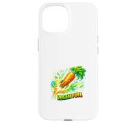 Concept de Puissance de l'usine de Carotte de Carburant végétalien Coque pour iPhone 15