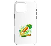 Concept de Puissance de l'usine de Carotte de Carburant végétalien Coque pour iPhone 16 Pro Max