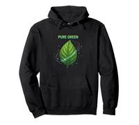 Concept d'énergie Minimaliste de Feuilles Naturelles Vertes Pures Sweat à Capuche