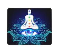Concept des Chakras Amour Intérieur Lumière Paix Tapis De Souris Antidérapant Mouse Pad Petit Mousepad pour Jeu Maison Bureau 25X30Cm