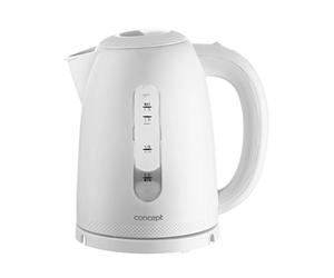 CONCEPT électroménager RK2330 Bouilloire Blanc 1,7 L 2200 W