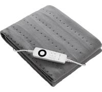 Concept Grand tapis chauffant Couverture chauffante avec minuterie Gris 150 x 80 cm 100W
