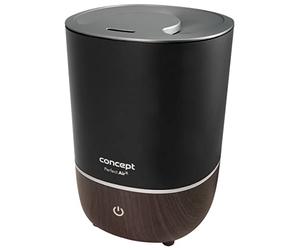 Concept Hausgeräte Humidificateur d'air ZV1210 Perfect Air - Diffuseur d'aromathérapie - 4 litres - 3 niveaux d'intensité vapeur - Convient pour les pièces jusqu'à 30 m² (noir)